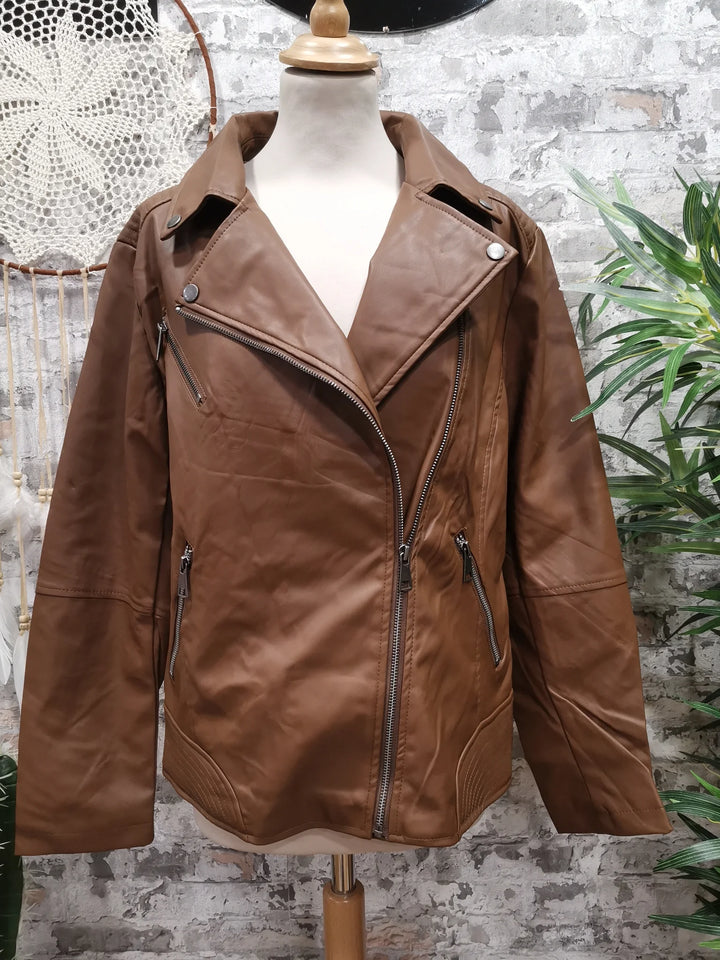 PERFECTO EN SIMILI CUIR OXFORD MARRON
