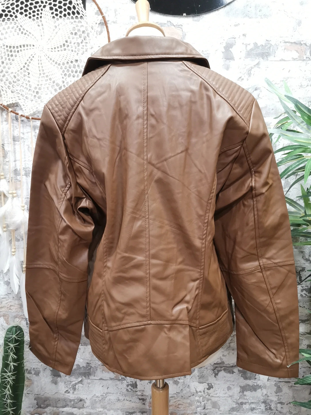 PERFECTO EN SIMILI CUIR OXFORD MARRON