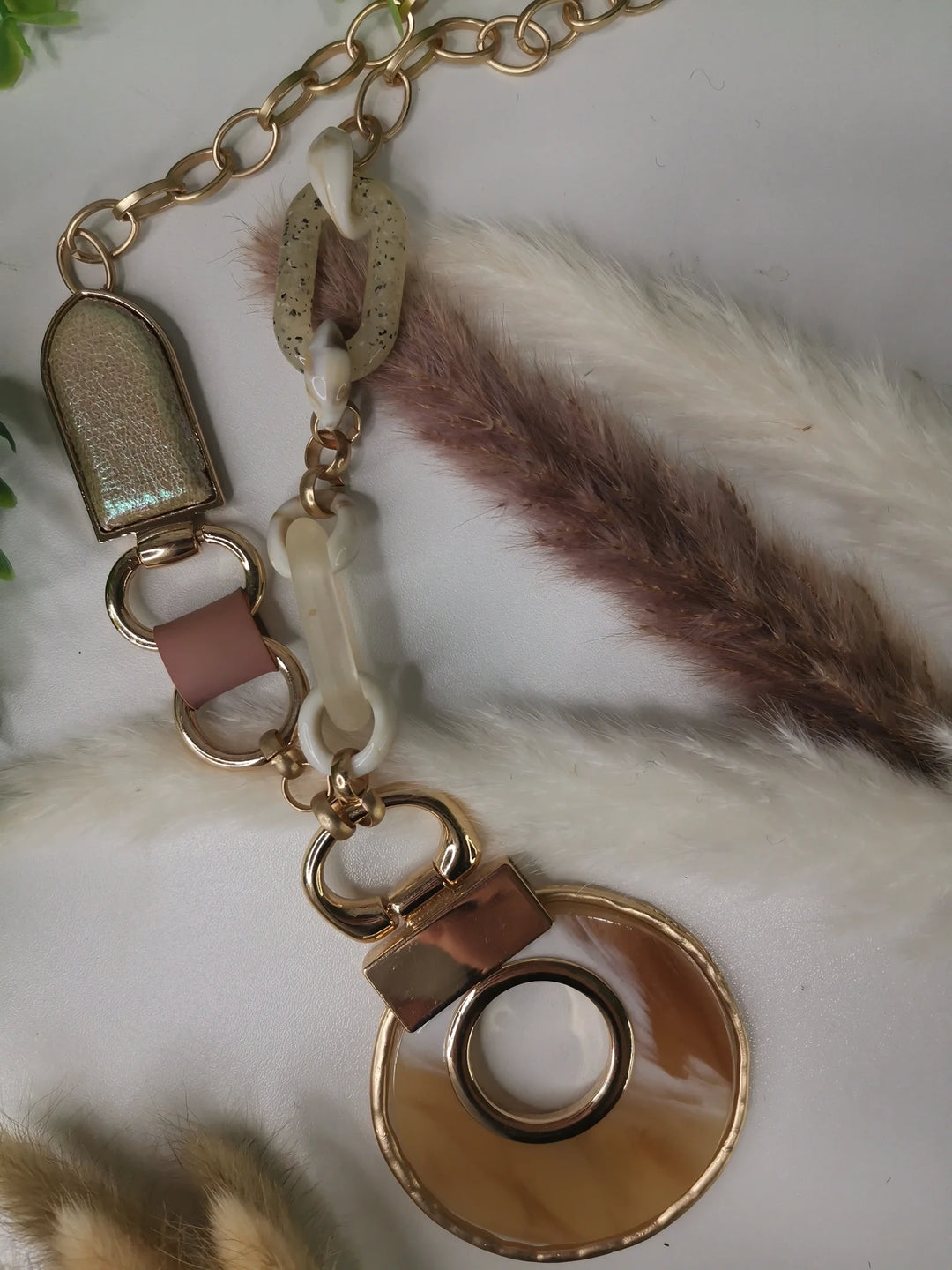 Collier gros pendentif nacré 2040111