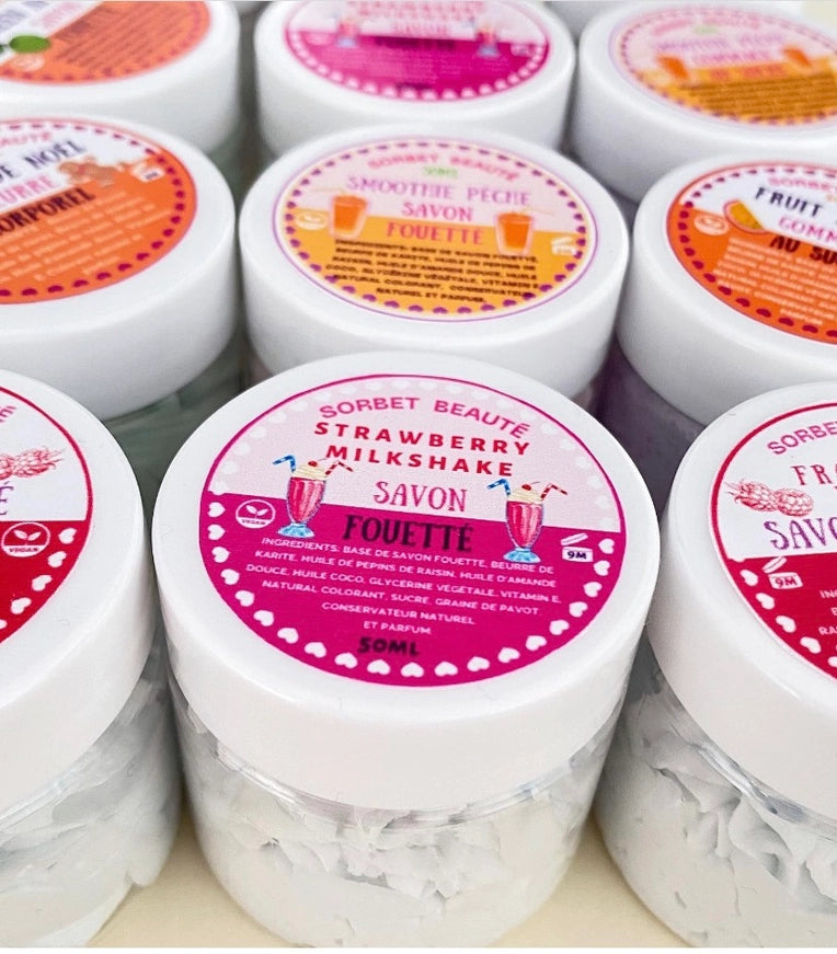 CHANTILLY DE DOUCHE SAVON FOUETTÉ  MYRTILLE CANDY