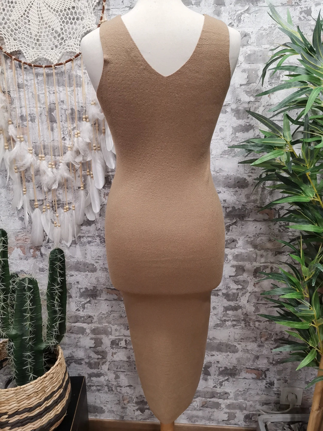 ENSEMBLE ROBE + PULL JADE CAMEL