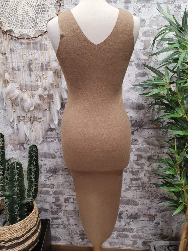 ENSEMBLE ROBE + PULL JADE CAMEL