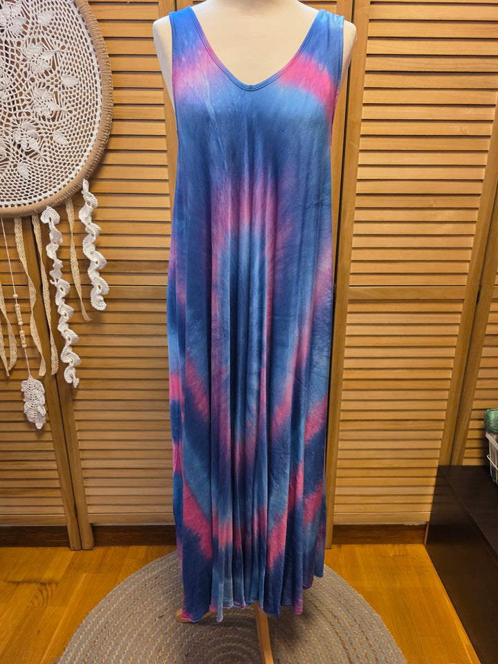 ROBE SANS MANCHES TIE & DYE ROXANA