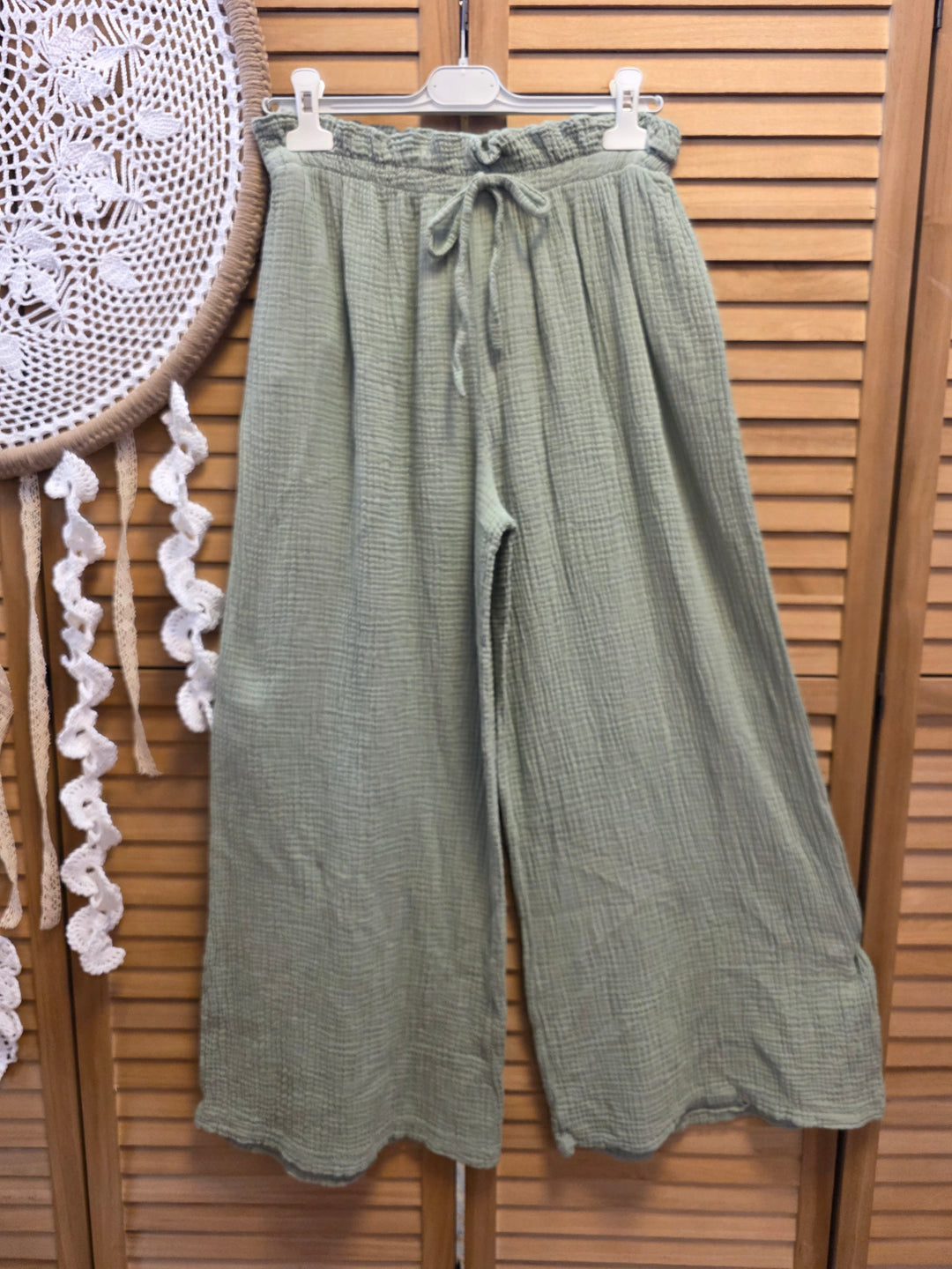 PANTALON GAZE DE COTON BANDOL