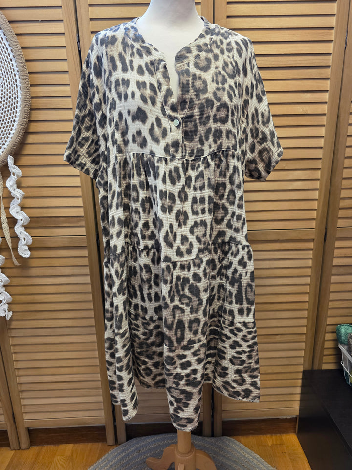 ROBE EN GAZE DE COTON LEONIE