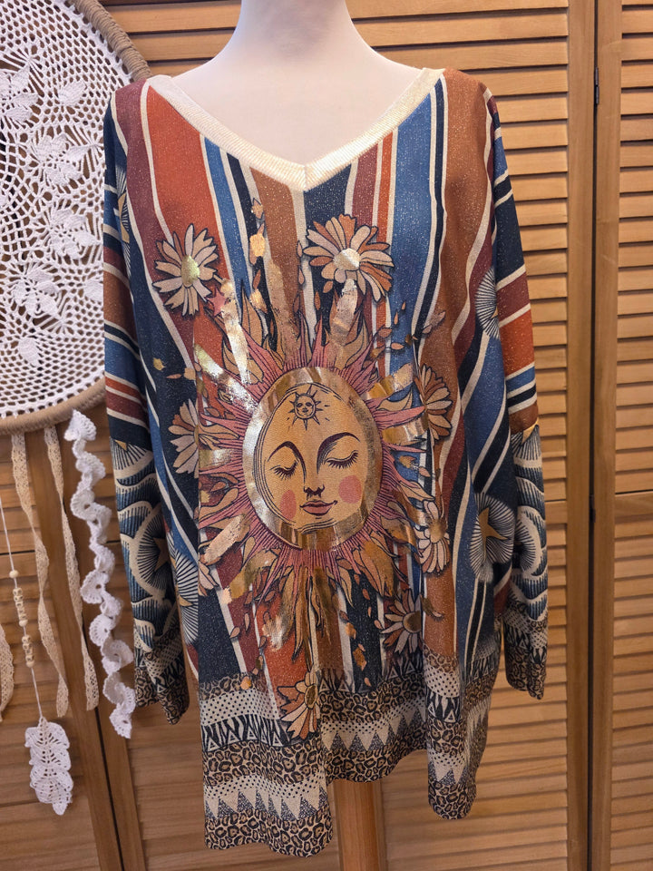 TUNIQUE OVERSIZE LUREX ODESSA SUN 2