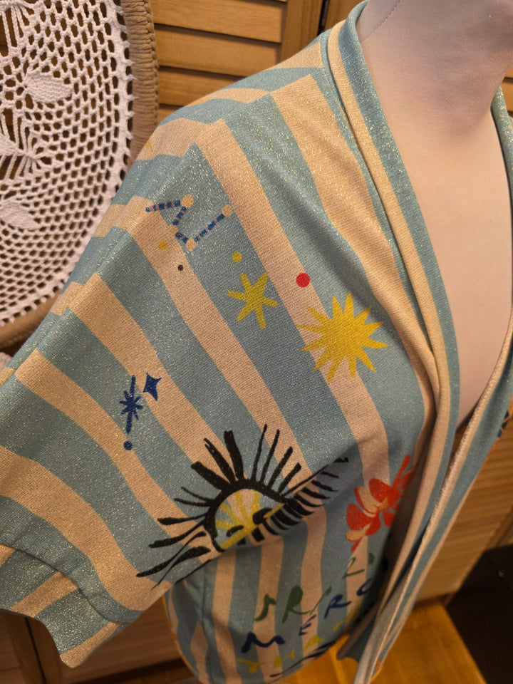 GILET KIMONO LUREX OMEGA SUN