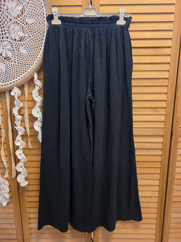 PANTALON GAZE DE COTON BANDOL