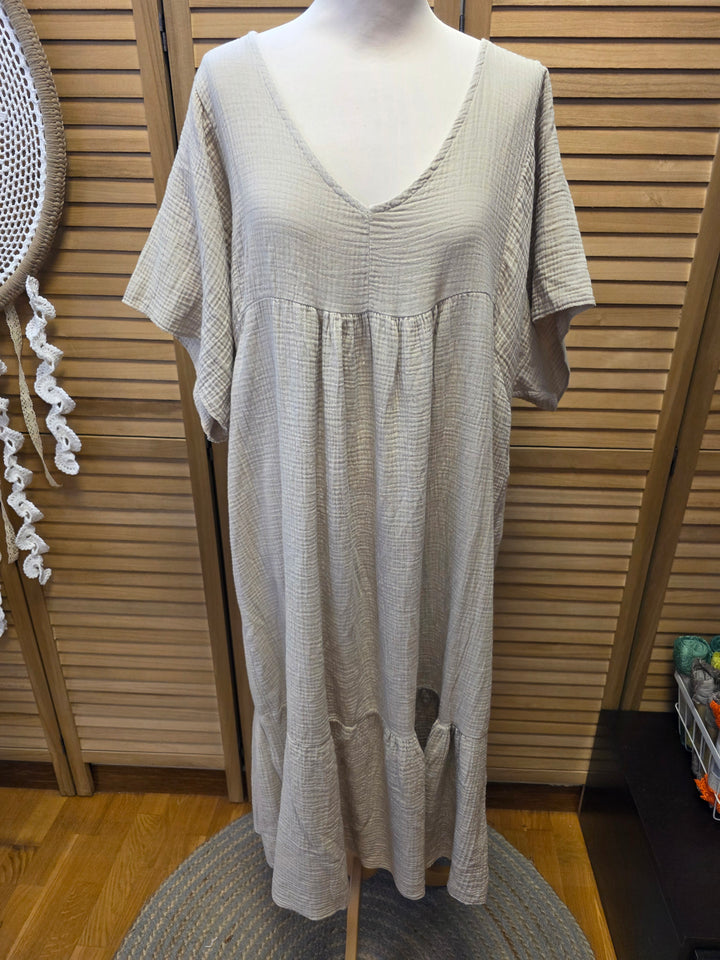 ROBE EN GAZE DE COTON UNICA
