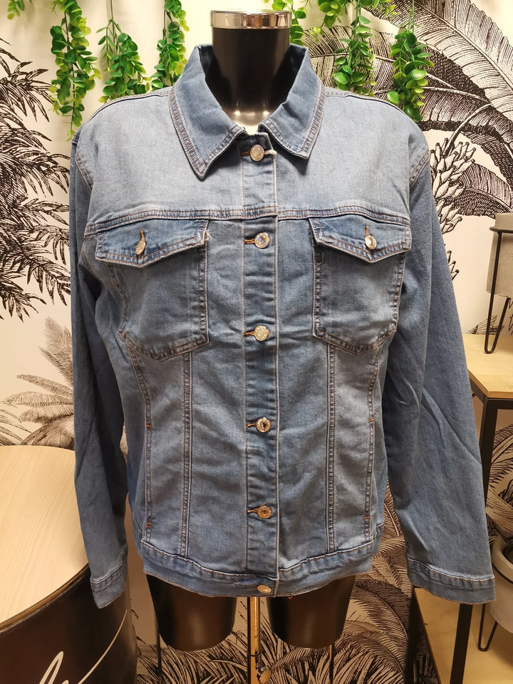 VESTE JEANS OEIL SEQUINS ALEGRIA