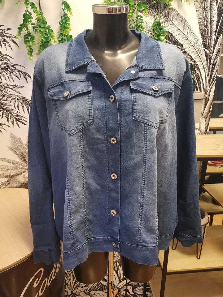 VESTE EN JEANS OVERSIZE JENNY BLEU FONCé