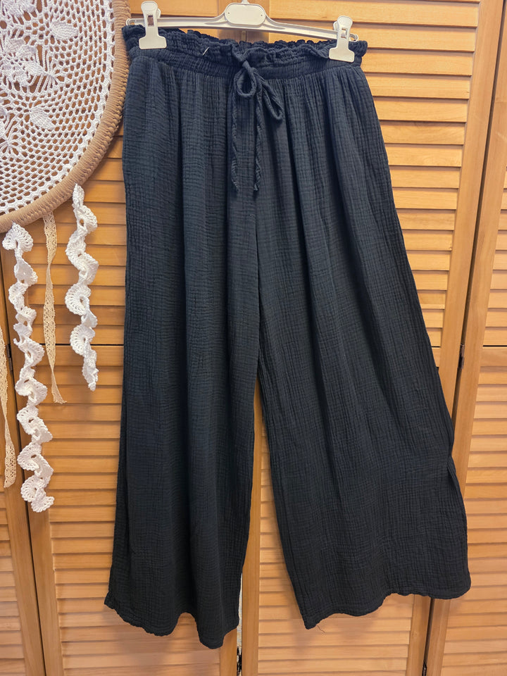 PANTALON GAZE DE COTON BANDOL