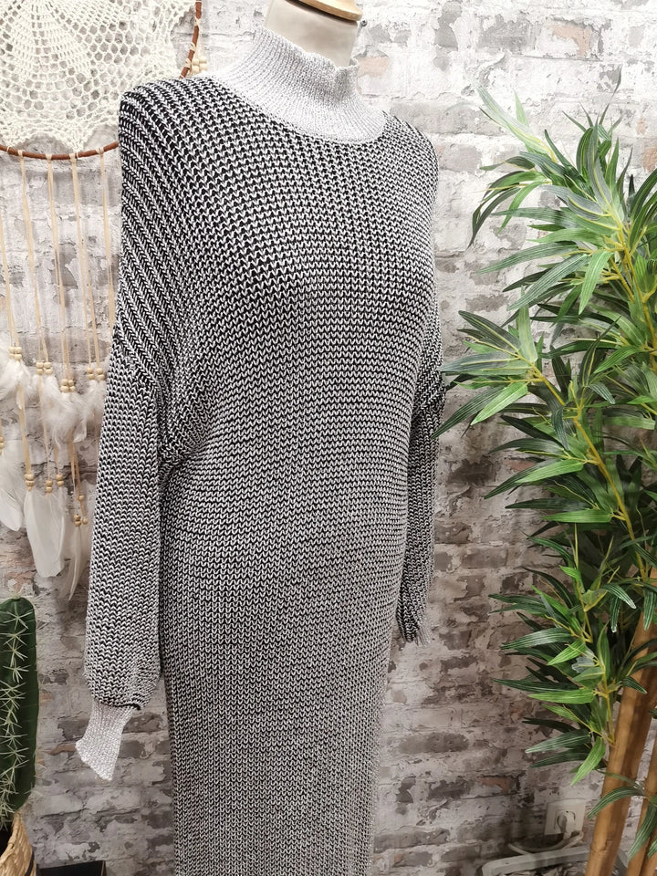 ROBE EN MAILLE LUREX AZZO