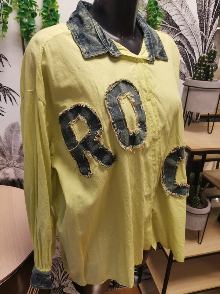 CHEMISE ROCK KELLY VERT ANIS
