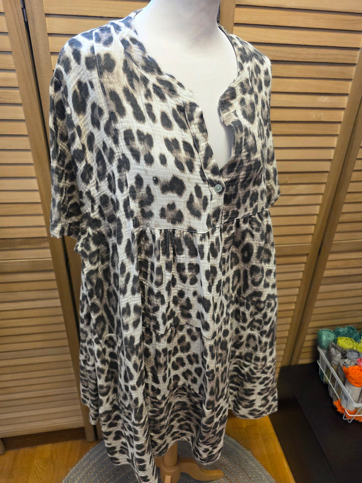 ROBE EN GAZE DE COTON LEONIE