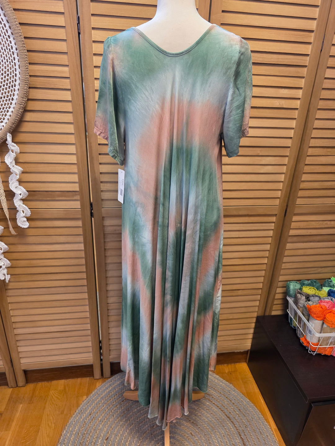 ROBE MANCHES COURTES TIE & DYE ROXANA