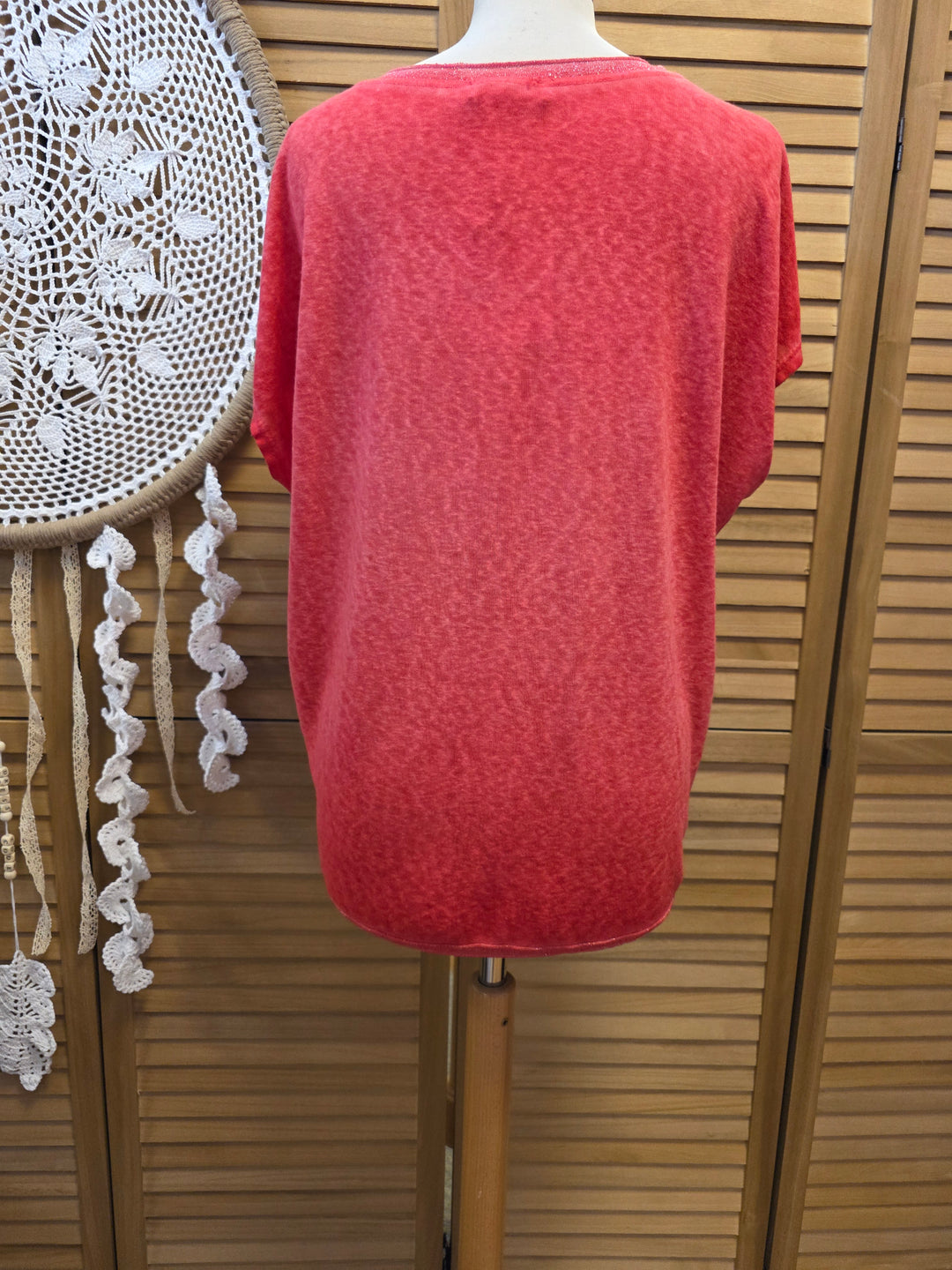 T SHIRT LISERET COL CLARISSE