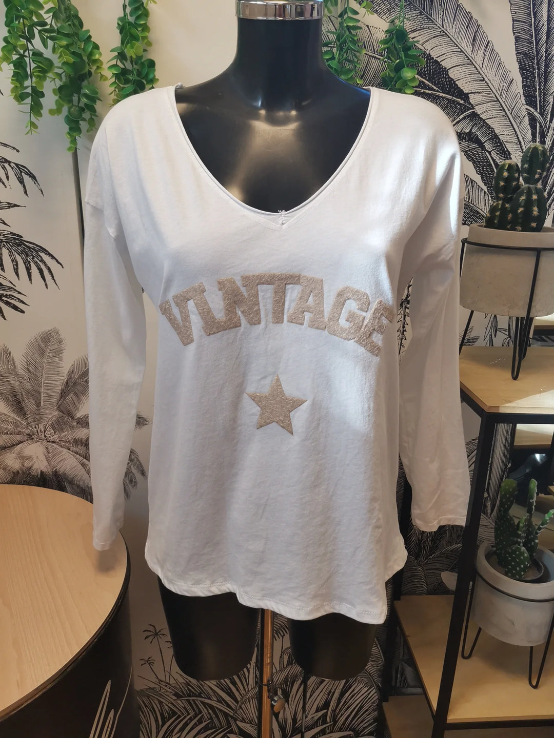 T SHIRT MANCHES LONGUES VINTAGE