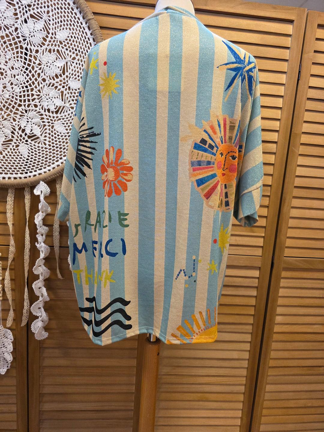 GILET KIMONO LUREX OMEGA SUN