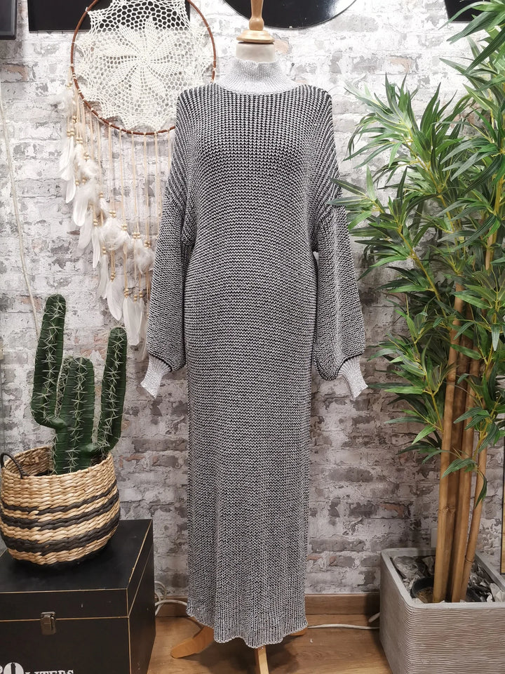ROBE EN MAILLE LUREX AZZO