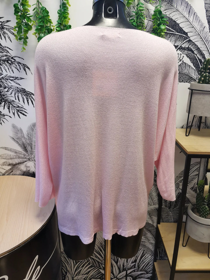 PULL FIN MANCHES 3/4 MANON