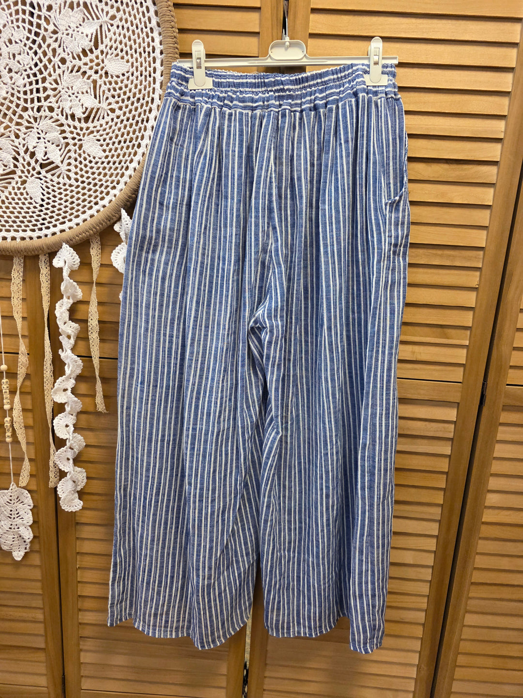 PANTALON PALAZZO RAYURES