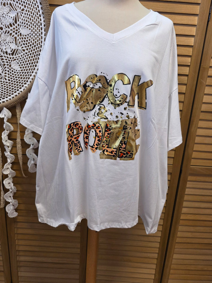 T SHIRT IMPRIMé ROCK & ROLL