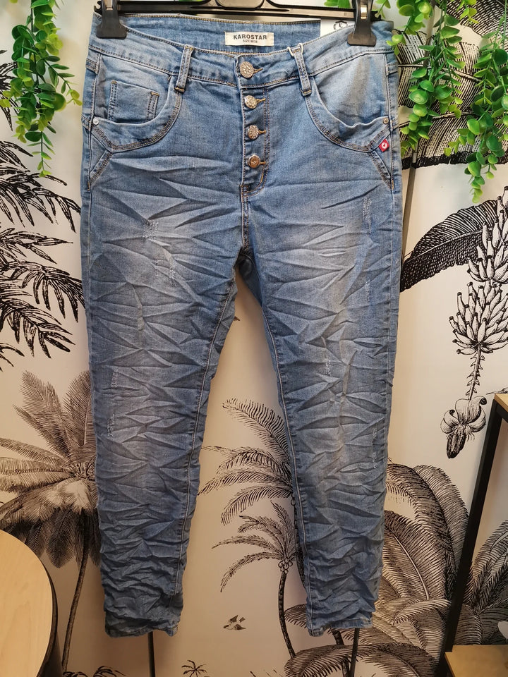 JEANS KAROSTAR BOUTONS DÉPAREILLÉS BILLY