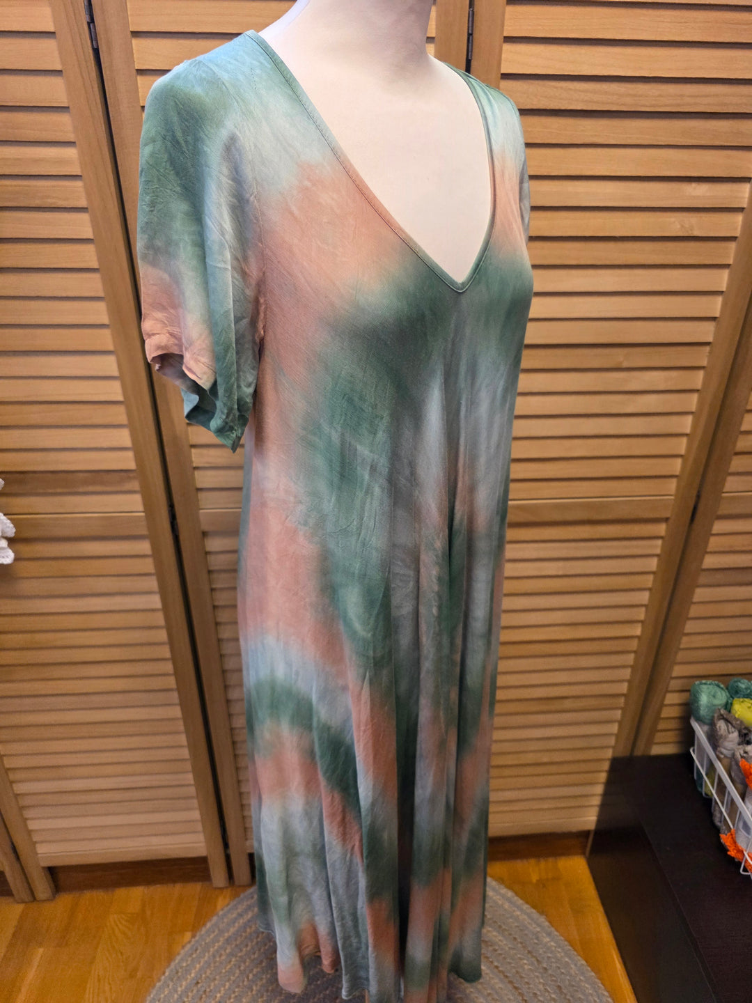 ROBE MANCHES COURTES TIE & DYE ROXANA