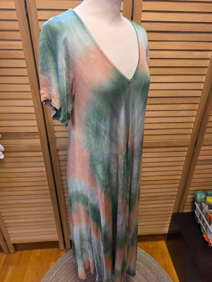 ROBE MANCHES COURTES TIE & DYE ROXANA