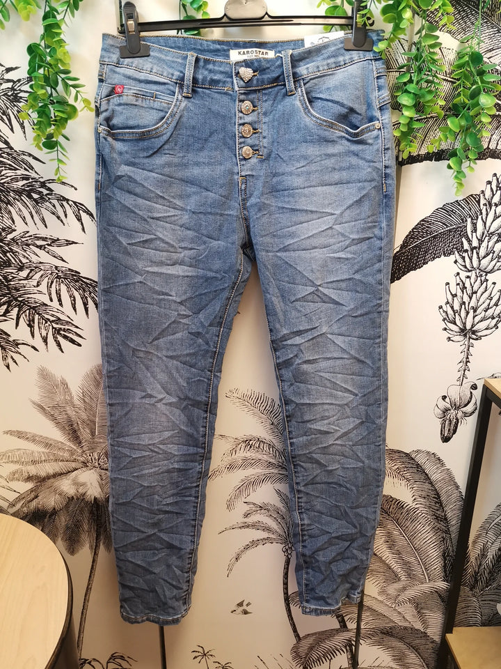 JEANS KAROSTAR BOUTONS DÉPAREILLÉS MARTIAL