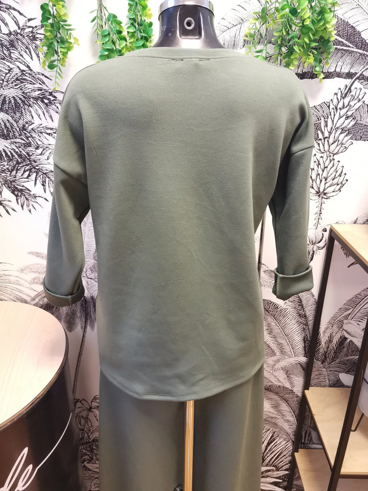 ENSEMBLE JOGG + SWEAT COEUR MORGANA KAKI