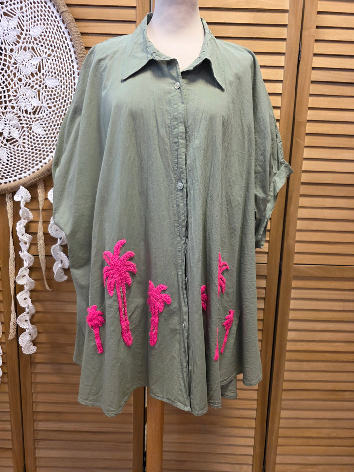 CHEMISE OVERSIZE PALME