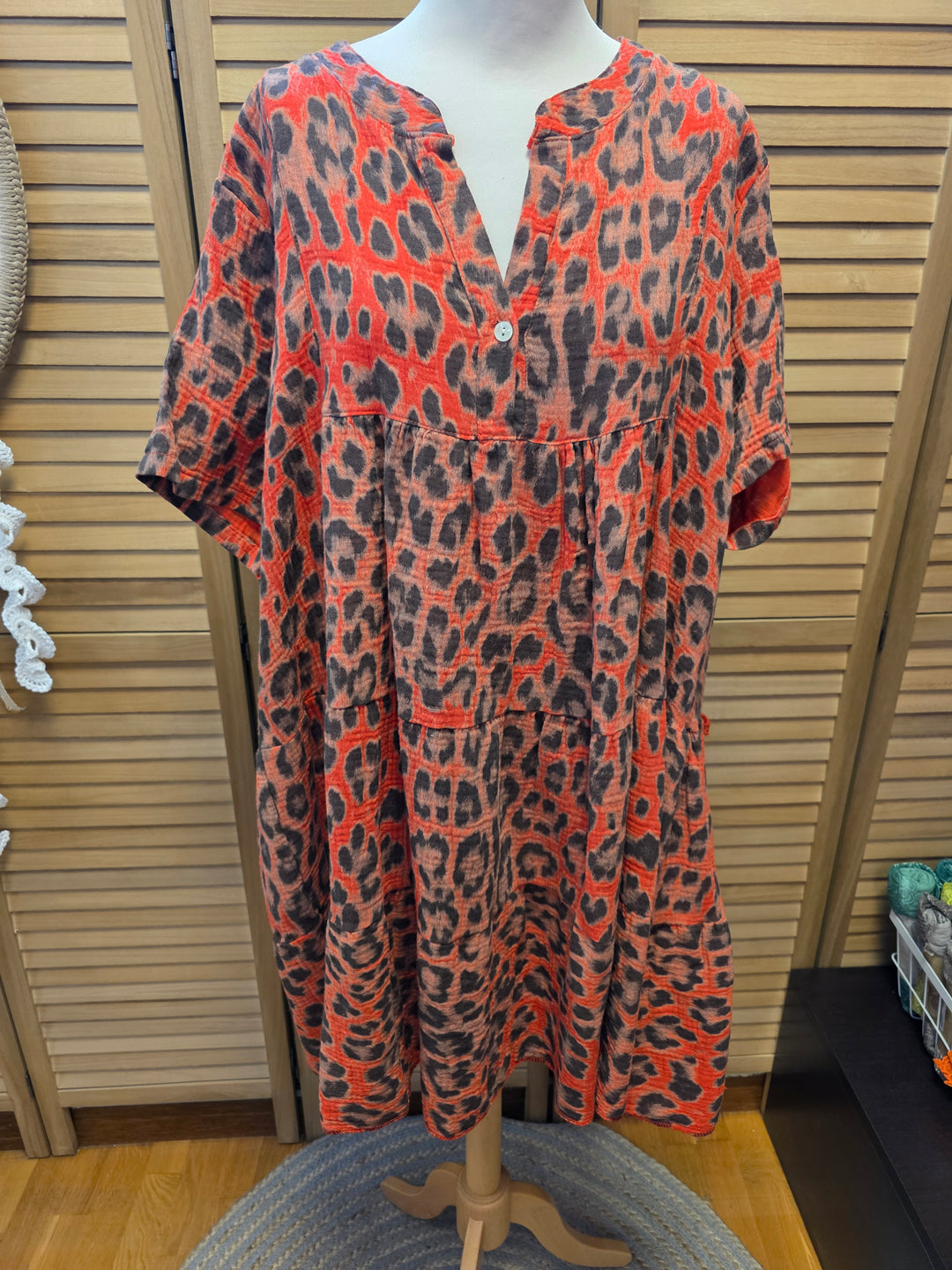 ROBE EN GAZE DE COTON LEONIE